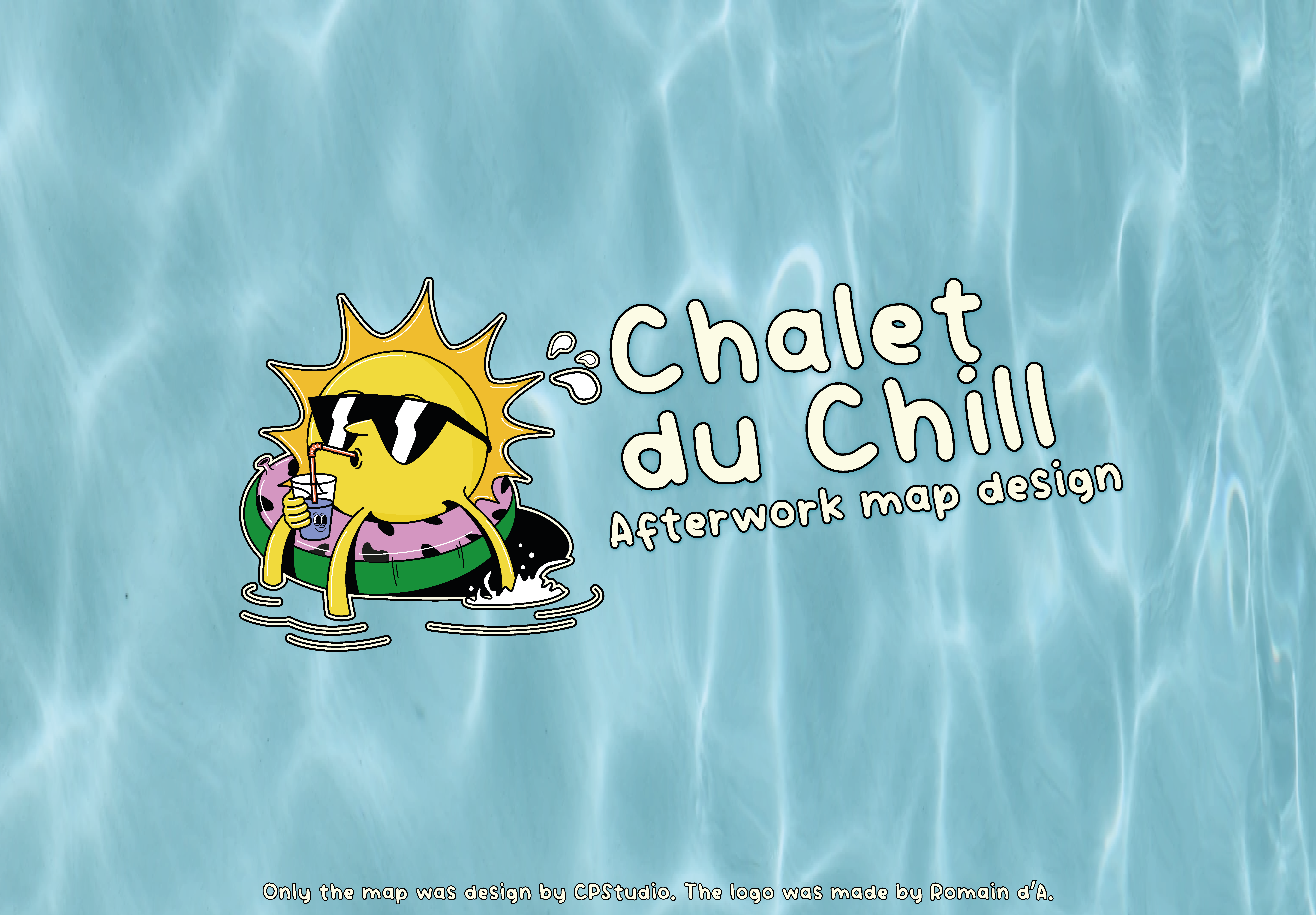 CHALET DU CHILL 2d illustration design graphic design graphic map illustrator map map design