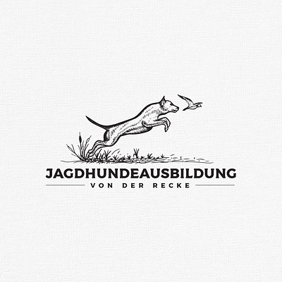 JAGDHUNDEAUSBILDUNG animall brand guide branding dog hand draw logo logo branding logo design real vintage design