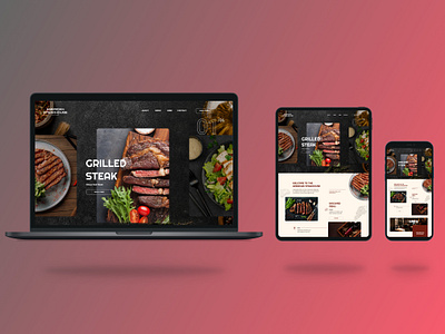 Restaurant website UI mockup design figma graphic design ui ux website
