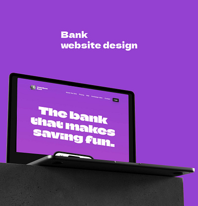 Oink&Save Bank - website design app design graphic design landing page logo mobile app user interface ux design uxui uxui design web webdesign