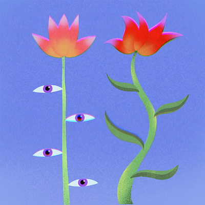 "Flowers kiss" animation art color pencil design draw dream flowers illustration kiss love motion graphics nature nft water ink