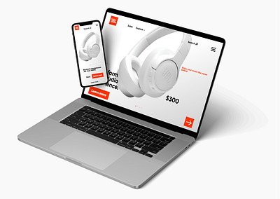 JBL WEBSITE CONCEPT graphic design ui