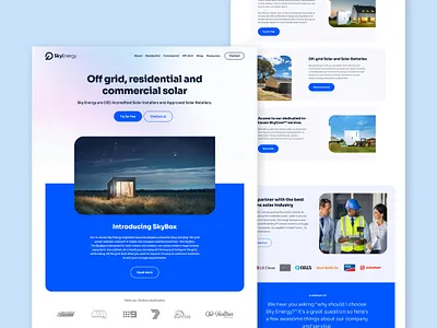 Website for Solar Power company australia design figma solar solar power website