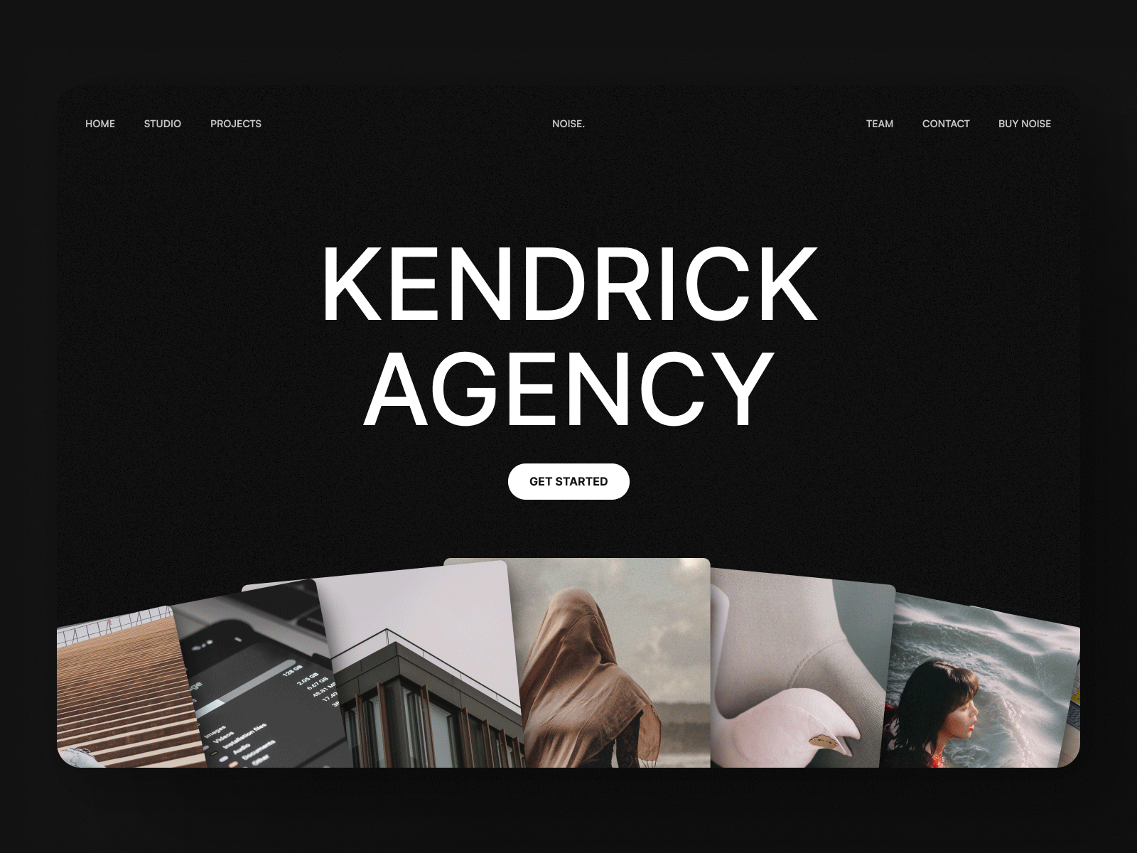 Kendrick© Webflow Template animation header hero home interaction landing page portfolio template ui ux webflow website