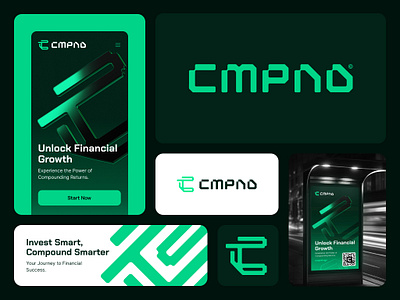CMPND - Logo design branding compound crypto logo finance fintech logo web3