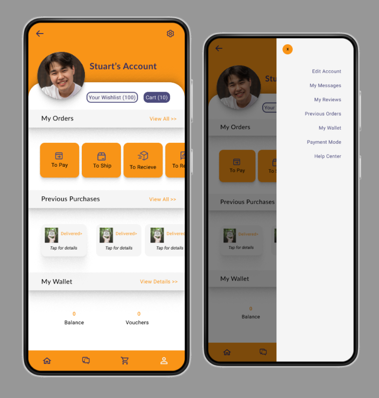 User Profile UI Design by Mahnoor Nabeel on Dribbble image.