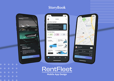 RentFleet - StoryBook app design design figma hire me ui ux