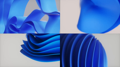 Azure. 3d 3d art 3d motion animation azure blue branding c4d cinema 4d cloth fluid logo microsoft motion design motion graphics octane render sea water windows 11