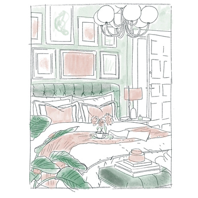 some room design illustration