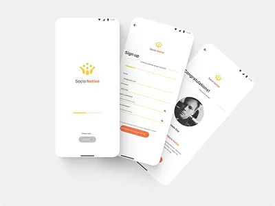 Social Mobile App (Profile Setup | Android Pixel 5) android design principles material design principles mobile app mobile app concept mobile concept ui mobile design mobile ui mobile ux pixel 5 print based design elements professional app social media app social networking socio native ui ux