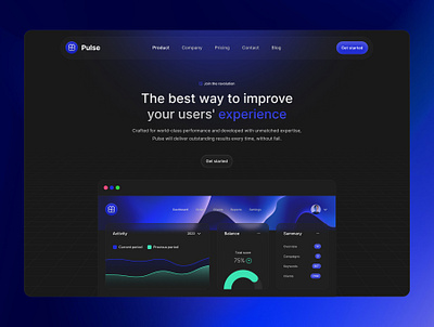 Pulse template made with ❤ with Figma design figma saas landing page saas startup saas template startup template ui template webdesign website website design website figma
