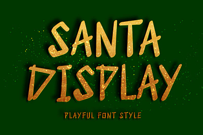 Santa Display banner beautiful branding design display font font design graphic design handwritten illustration logo poster sticker ui