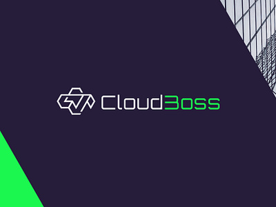CloudBoss logo cloud cloud services developer company graphic design it logo logo design manly masculine software development strict technology