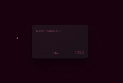 3d card 3d animation dark experiment figma hover payment card ui ux