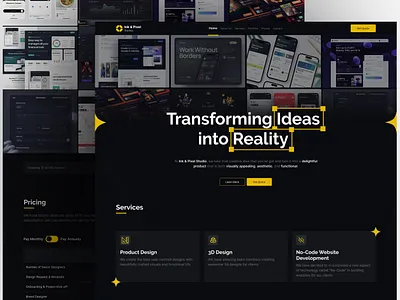 Day 15/100: Digital Agency Website UI Design Concept 🚀 agency website animation challenge clean concept creative exteedesign figma idea illustration landing page logo portfolio product designer sketch ui design uiux