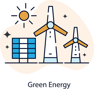 Green Energy icon set design gareen energy graphic design icons set illustration logo typography vector