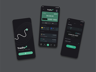 Tradix app branding dailyui design graphic design illustration logo ui ux vector