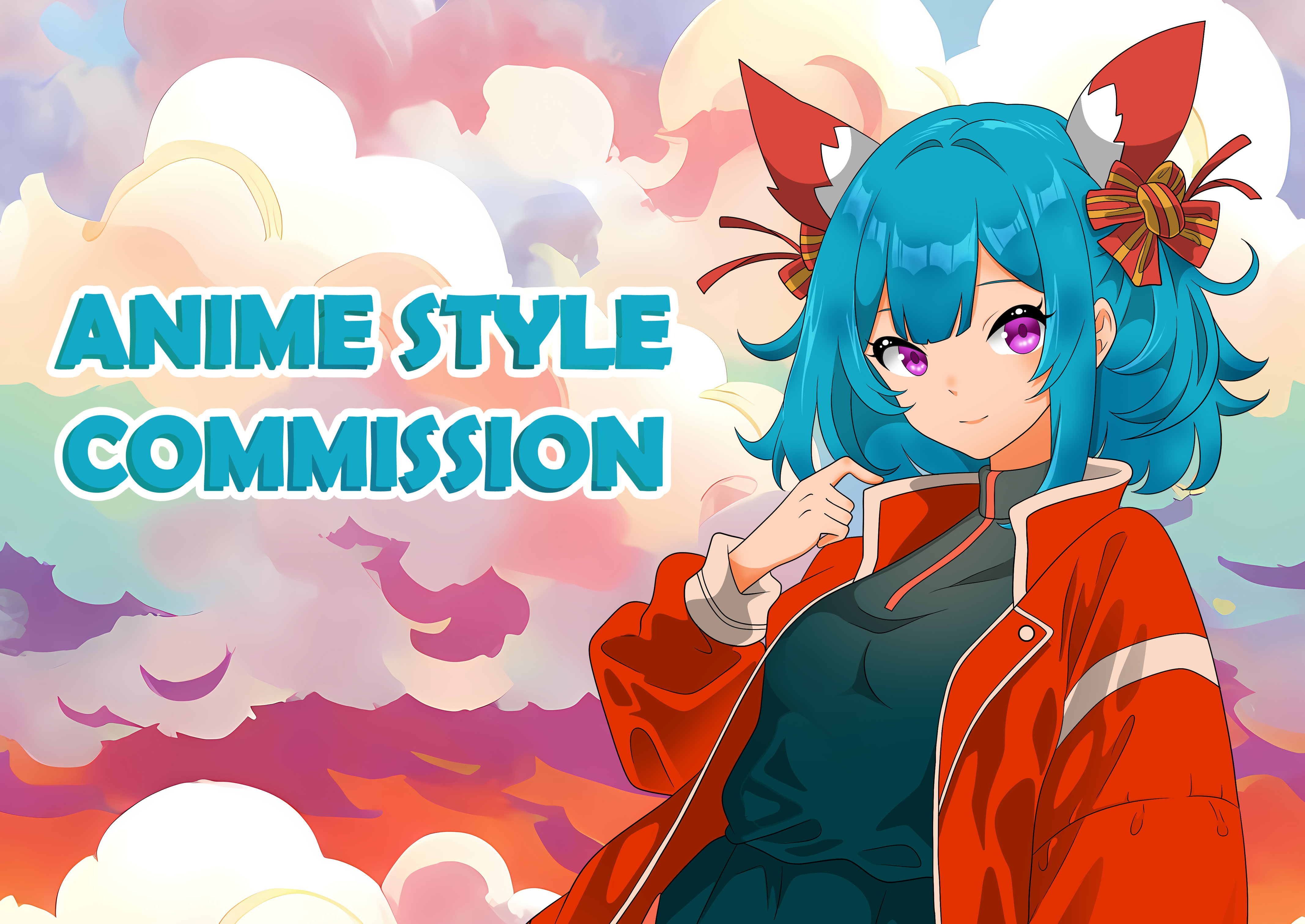 Custom Anime style fanart or original characters Art Commission