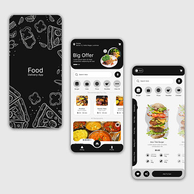 Tezz - Food Delivery App adobexd androiddesigns branding cleanui ecommerceapp figma fooddeliveryapp foodorderingapp graphicdesign trending trendingappdesign ui yashpalbhartidesigns