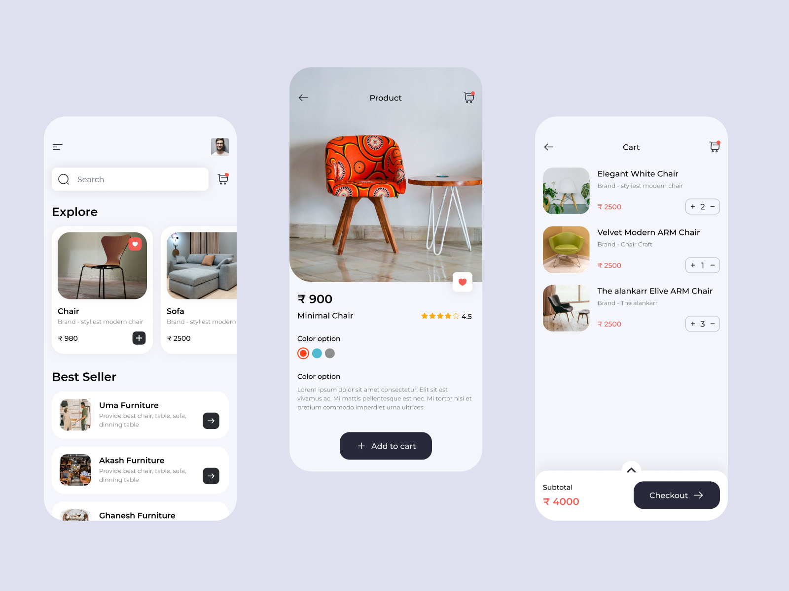 Furniture App Ui Design By Shreya Patel 118 On Dribbble