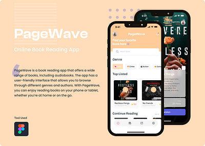 PageWave - StoryBook app design book reading figma hire me pagewave reading app ux