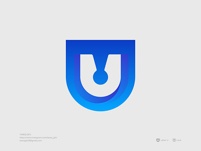 Letter U + Security Logo - Unlock Logo . applogo branding crypto cyber design designer graphic design illustration letter u lock logo logo design logodesign logoinspire logos modern safe security ui unlock