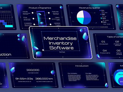 Merchandise Inventory Software - PowerPoint Presentation branding design graphic design illustration logo media design typography ui ux vector