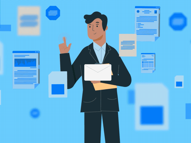 Mails animation comunication flat desing illustration mailing mails marketing motion graphics