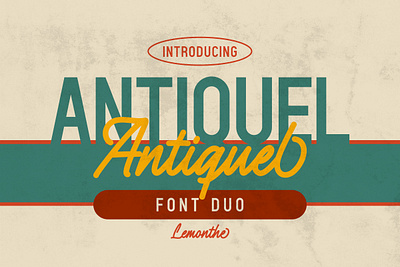 Antiquel - Font Duo branding calligraphy design fonts handlettering illustration logo typeface typography