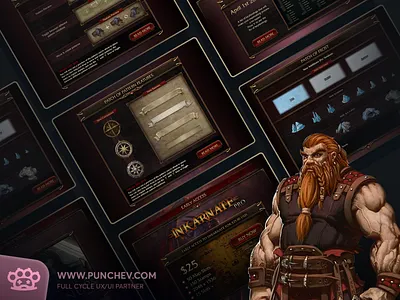 Inkarnate branding design gui icons illustration interface logo punchev ui ux