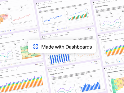 Dashboards in Equals analytics card dailyui dashboards design equals report showcase spreadsheet ui ux widget