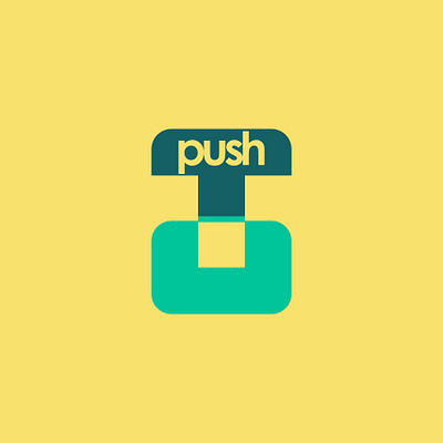 Push button concept app branding design graphic design illustration logo typography ui ux vector