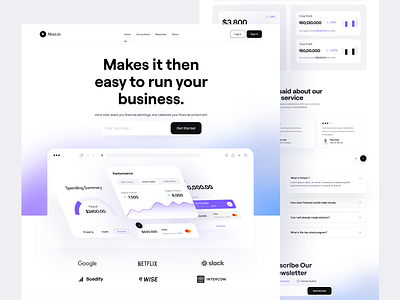 Fintech Website Design - Nixo.io banking banking website banking website design business design finance fintech fintech header fintech product fintech web fintech website design fintechlanding page headerpage landing page deisgn money saas ui uidesign webdesign website design