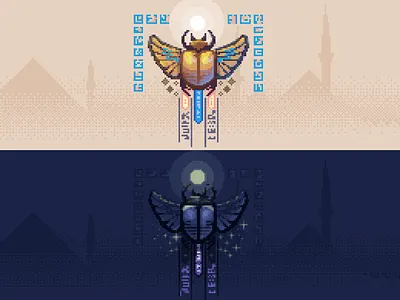 Cairo Website splash aseprite illustration pixelart webdesign