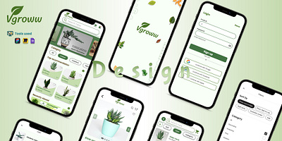 Design for "Vgroww" a gardening app