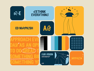 Rethink Everything Brand Guidelines branding design graphic design illustration logo media design typography ui ux vector