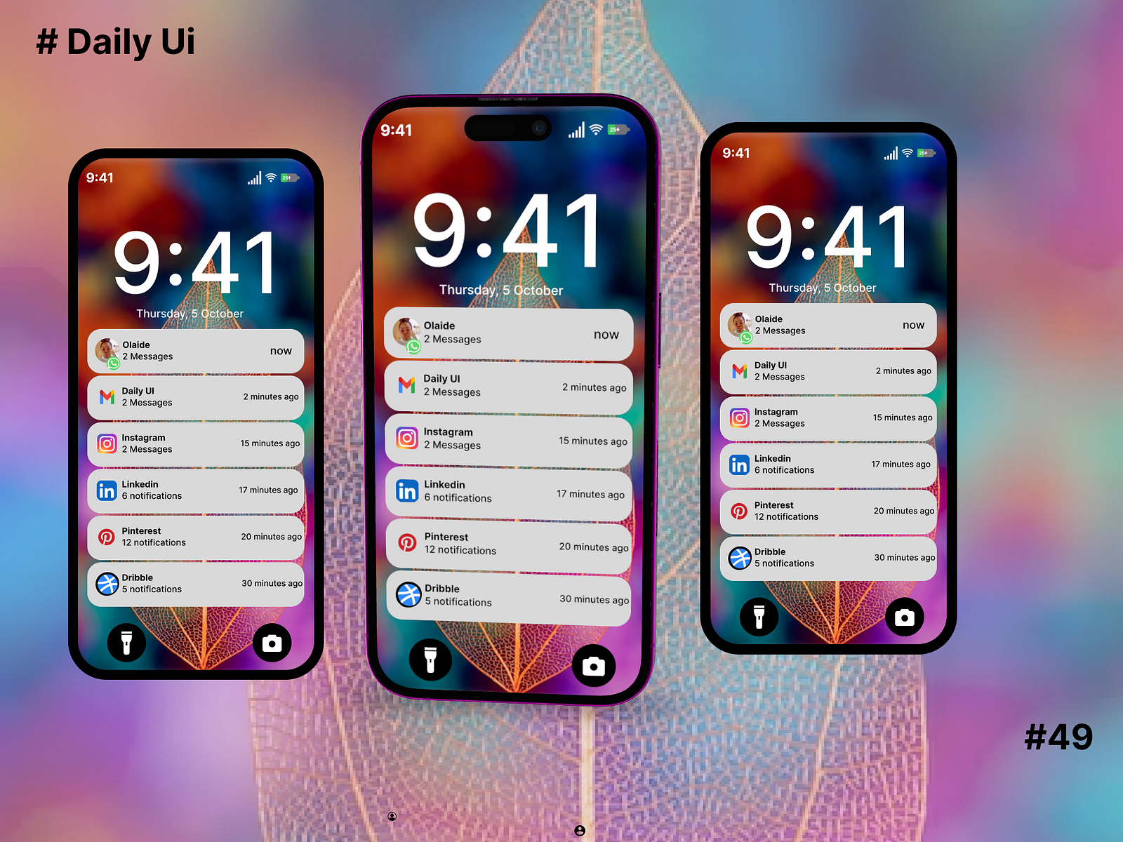 Notification ui design by Olaide Aderoju on Dribbble