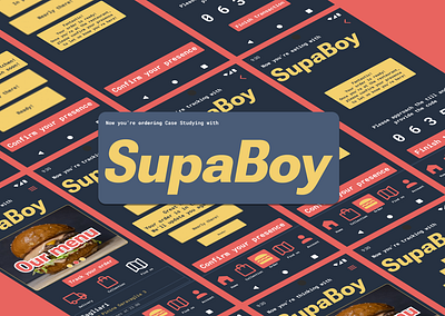 SupaBoy Burgers Case Study branding case study design ux