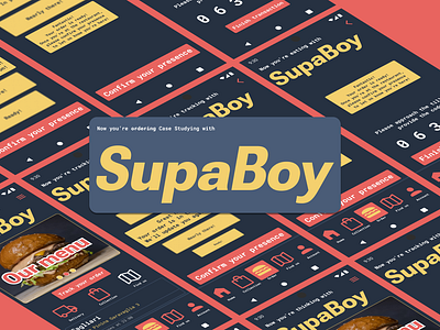 SupaBoy Burgers Case Study branding case study design ux