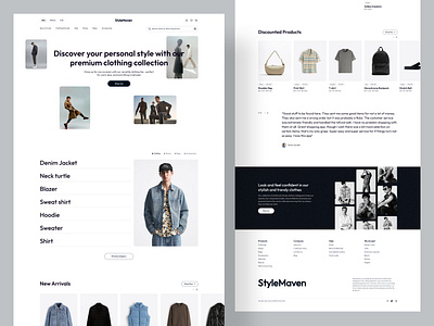 E-commerce Clothing Website Homepage clothing e commerce fashion fashion e commerce minimal web web design website