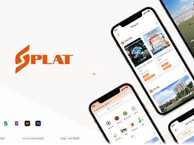 SPLAT - Sport Court Booking App [Case Study] app application case study design process mobile app show case ui ui design uiux ux ux design ux research