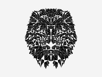 Low poly Lion character character design design graphic design illustration lion low poly