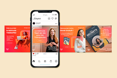 🎨Design Instagram pour Formation Marketing des Thérapeutes🎨 branding design graphic design instagram ui