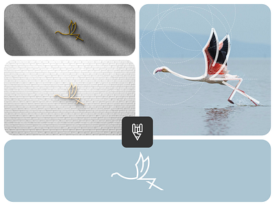 Stork Logo Design app branding design flat golden ratio graphic design grid logo icon illustration line art logo stork ui vector