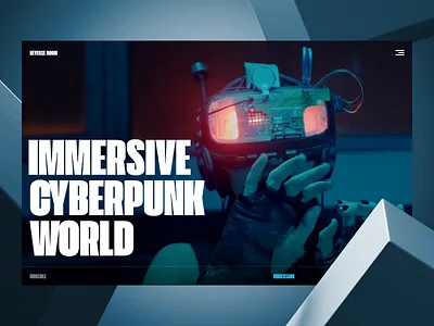 Immersive Experience Website branding design gamer gaming graphic design home page immersive interface landing page marketing scroll ui user experience ux virtual reality web design web marketing web page website website design