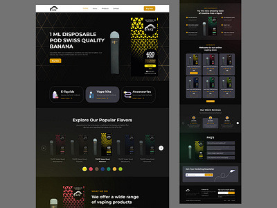 E commerce Website Design animation branding design e commerce graphic design store store website ui ui design ui ux design uiux user user interface ux design vape web design website website design world