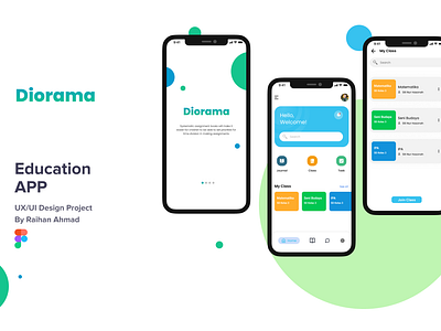 Diorama Apps - Education App app app mobile design figma ui uiux