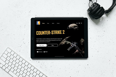 Game iPad UI adobe xd counter strike figma game app game ui ui