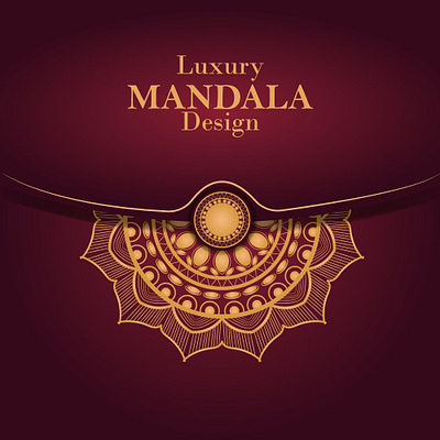 Luxury Mandala Design bg vect byzed ahmed graphic design luxury design luxury mandala luxury post luxury template mandala design new designj new mandala