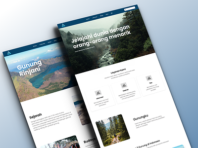 Gunungku Website Design branding graphic design ui